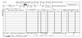 Druk samokopiujący Stolgraf WZ duży 1/3 A3 1/3 A3 100k. (M2)