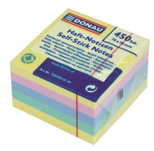 Notes samoprzylepny Donau mix pastelowy 450k 76 mm x 76 mm (7589001)
