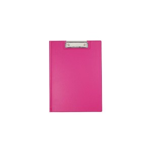 Teczka z klipem Biurfol A4 - różowy 210 mm x 297 mm (KKL-04-03)
