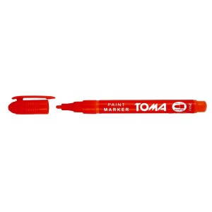 Marker olejowy Toma, czerwony 1,5 mm okrągła końcówka