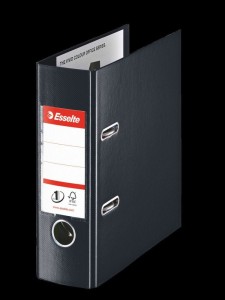 Segregator dźwigniowy Esselte No.1 Power A5 czarny 75 mm (468670)