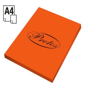 Papier kolorowy Protos A4 - pomarańczowy 160 g