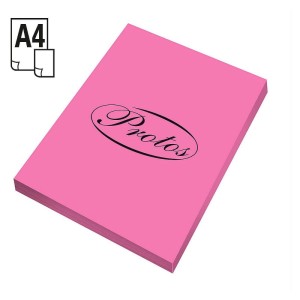 Papier kolorowy Protos A4 - różowy 160 g