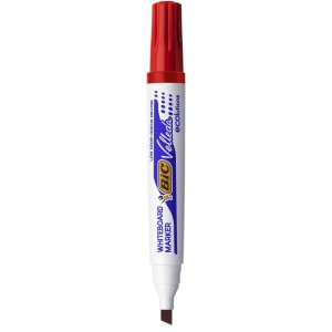 Marker suchościeralny Bic Velleda Ecolutions 1751, czerwony 3,7-5,5 mm ścięta końcówka (904948)