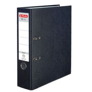 Segregator dźwigniowy Herlitz Q. file Standard A4 czarny 80 mm (0011167061)