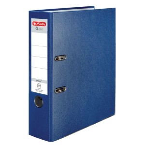 Segregator dźwigniowy Herlitz Q. file Standard A4 niebieski 80 mm (0011167418)