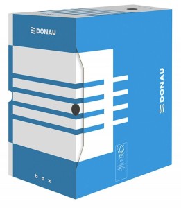 Pudło archiwizacyjne Donau A4 - niebieski 155 mm x 340 mm x 297 mm (7663301FSC-10)