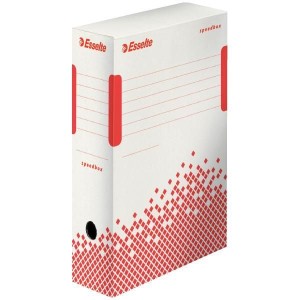Pudło archiwizacyjne Esselte Speedbox - biało-czerwony 100 mm x 250 mm x 350 mm (623908)