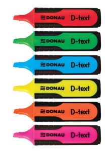 Zakreślacz Donau D-Text, różowy 1,0-5,0 mm (7358001PL-16)