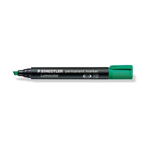 Marker permanentny Staedtler, zielony 2,0-5,0 mm ścięta końcówka