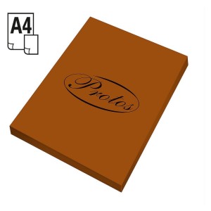 Papier kolorowy Protos ksero A4 - brązowy 80 g