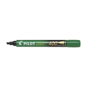 Marker permanentny Pilot, zielony 4,0 mm ścięta końcówka (SCA-400-G)