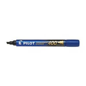 Marker permanentny Pilot, niebieski 1,0-4,0 mm ścięta końcówka (SCA-400-L)