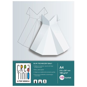 Blok techniczny Top 2000 Creatinio A4 biały 170gg 10k (400079849)