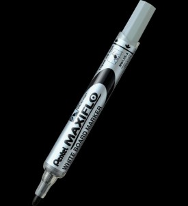 Marker suchościeralny Pentel, czarny 1,1-2,2 mm okrągła końcówka