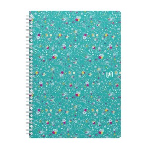Kołozeszyt (kołobrulion) Oxford Floral B5 120k. 90 g krata/tagi (400094955)