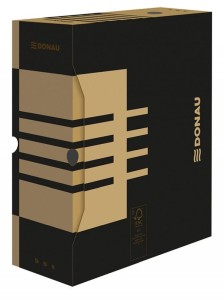 Pudło archiwizacyjne Donau A4 - brązowy 120 mm x 340 mm x 297 mm (7662301FSC-02)
