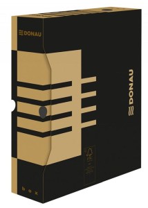 Pudło archiwizacyjne Donau A4 - brązowy 80 mm x 340 mm x 297 mm (7660301FSC-02)