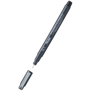 Cienkopis Pentel, czarny 0,1 mm 1kol. (S20P)