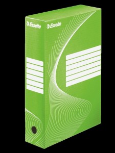 Pudło archiwizacyjne Esselte A4 - zielony 245 mm x 80 mm x 345 mm