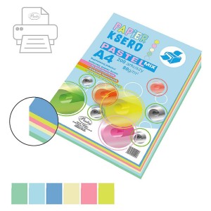 Papier kolorowy Protos A4 - mix 80 g