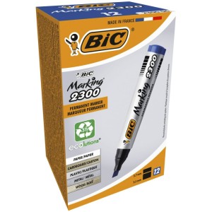 Marker permanentny Bic Marking 2300, niebieski 3,7-5,5 mm ścięta końcówka (8209253)