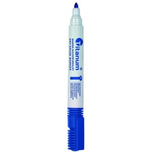 Marker suchościeralny Titanum, niebieski 3,0 mm okrągła końcówka (BY1026-02)