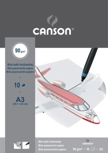 Kalka kreślarska Canson A3 - bezbarwny 90 g 297 mm x 420 mm (200005505)