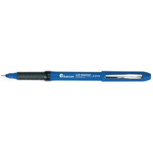 Marker do cd Titanum, niebieski 0,5 mm (PY1094C-01)