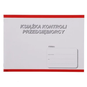 Druk offsetowy Stolgraf książka kontroli przedsiębiorcy A4 A4 20k. (P58)