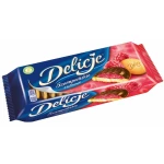 Ciastka Delicje szampańskie 147g malina