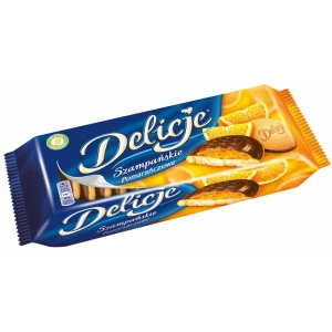 Ciastka Delicje szampańskie 147g pomarańczowe