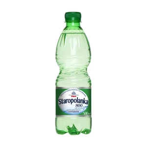 Woda Staropolanka gazowana 0,5l; pakowana po 12 szt.