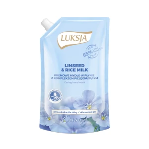 Mydło w płynie Luksja Creamy linseed & rice milk 400ml - opakowanie uzupełniające 