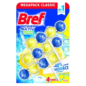 Kostka toaletowa Bref Power Activ 3x50g