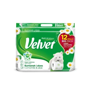 Papier toaletowy Velvet Rumianek i Aloes 12 rolek  