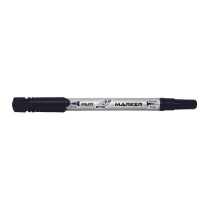 Marker do cd Pilot Twin Marker, czarny 0,4/0,7 mm (SCA-TMCD-B)