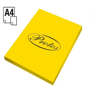 Papier kolorowy Protos A4 - żółty 80 g