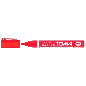 Marker olejowy Toma, czerwony 2,5 mm okrągła końcówka (TO-440 2 2)