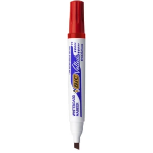 Marker suchościeralny Bic Velleda Ecolutions 1751, czerwony 3,7-5,5 mm ścięta końcówka (904948)
