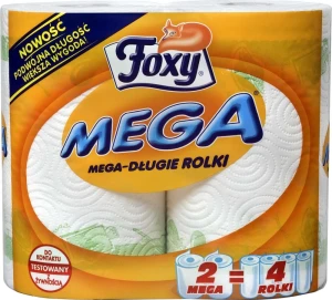 Ręcznik rolka Foxy Mega kolor: biały