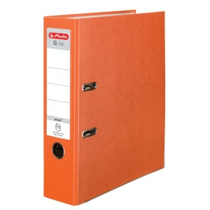 Segregator dźwigniowy Herlitz Q. file Standard A4 pomarańczowy 80 mm (0011178944)