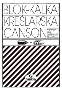 Kalka kreślarska Canson A4 - przezroczysty 90 g 210 mm x 297 mm (200005322)