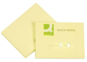 Notes samoprzylepny Q-Connect żółty jasny 100k 102 mm x 76 mm (KF01410)