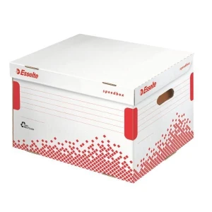 Pudło archiwizacyjne Esselte Speedbox A4 - biało-czerwony 392 mm x 301 mm x 334 mm (623914)