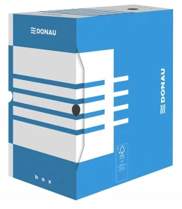 Pudło archiwizacyjne Donau A4 - niebieski 200 mm x 340 mm x 297 mm (7663401FSC-10)