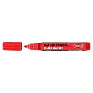 Marker specjalistyczny Toma kredowy, czerwony 4,5 mm okrągła końcówka (TO-292 2 2)