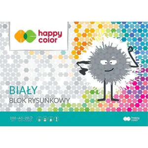 Blok rysunkowy Happy Color A3 biały 100g 20k 297 mm x 420 mm (3710 3040-0)
