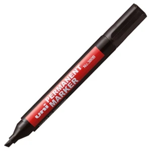 Marker permanentny Uni, czarny 1,0-4,5 mm ścięta końcówka (NO-380B)