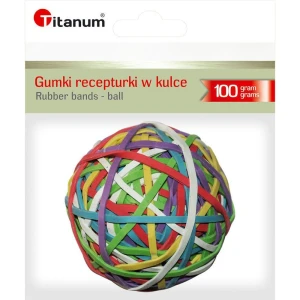 Gumki recepturki Titanum w kulce 100 g śr. (mix) mm